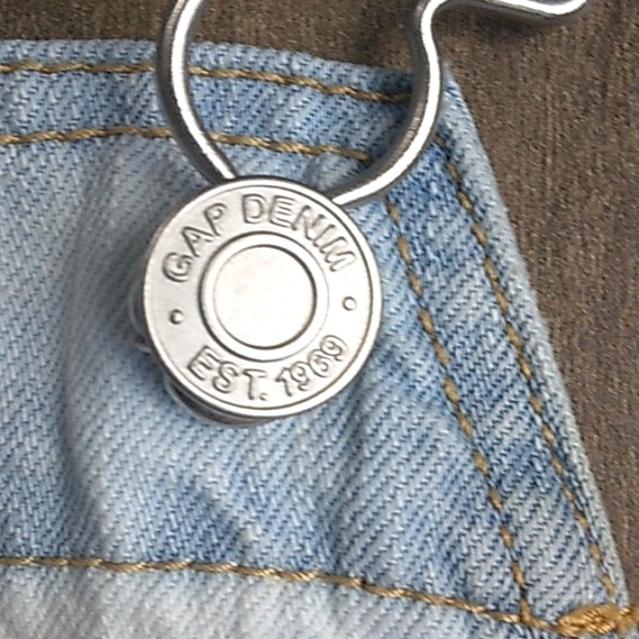 GAP DENIM 1969 CUSTOM BLEACH BIB JEAN OVERALLS WOMANS XL - Picture 6 of 9